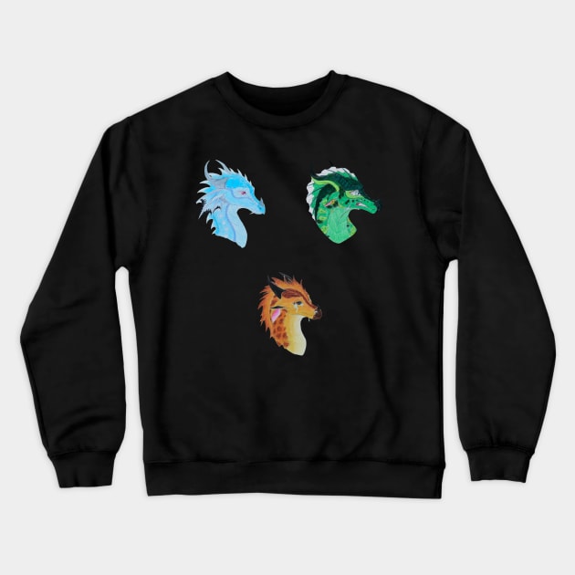 Sad Trio Sticker Pack Crewneck Sweatshirt by Lycoris ArtSpark